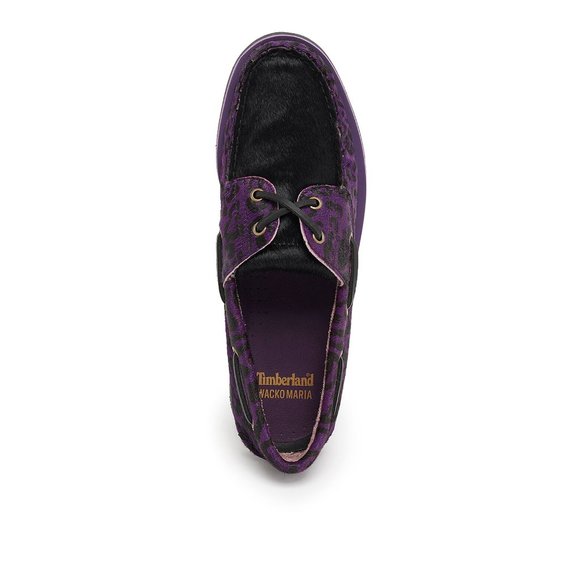 TIMBERLAND MEN\'S CLASSIC BOAT SHOE PUR LEOPARD LEATHER A5YTY ALL SIZES main image 8